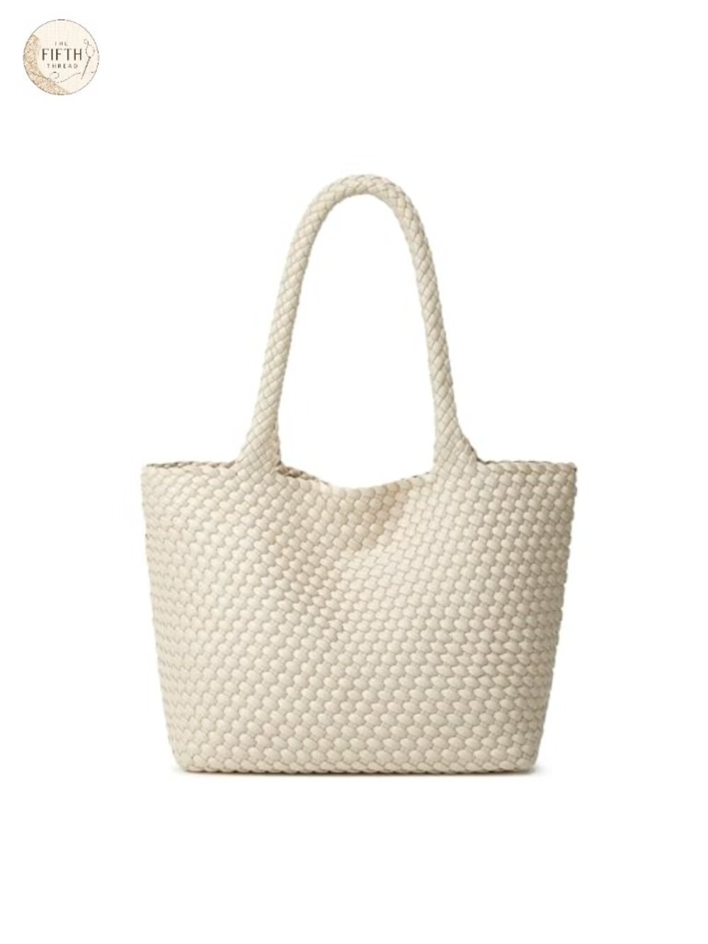 Woven Tote Bag for Women Vegan Leather Purse Weekend Travel